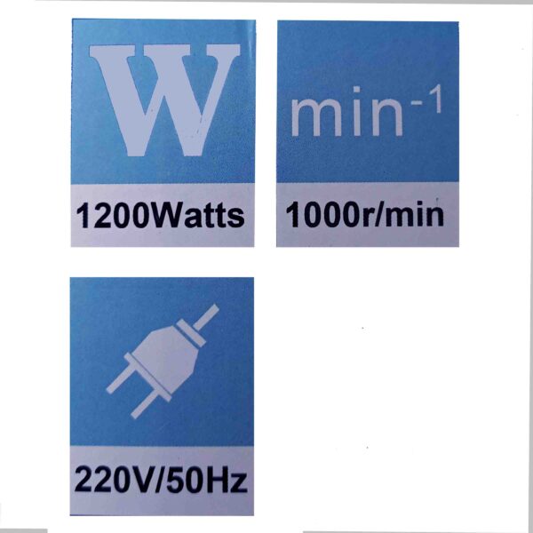 BLUTEC -Heavy Electric Paint Mixer 1200W/1000 RPM For Efficient Mixing of Paint And Wall Putty, Copper Motor - Image 18