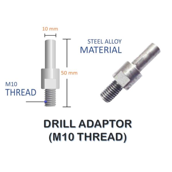 GENERIC Steel Twisted+Brass Cup Brush (3 inch), with Drill Attachment (M10) Combo set - Image 5