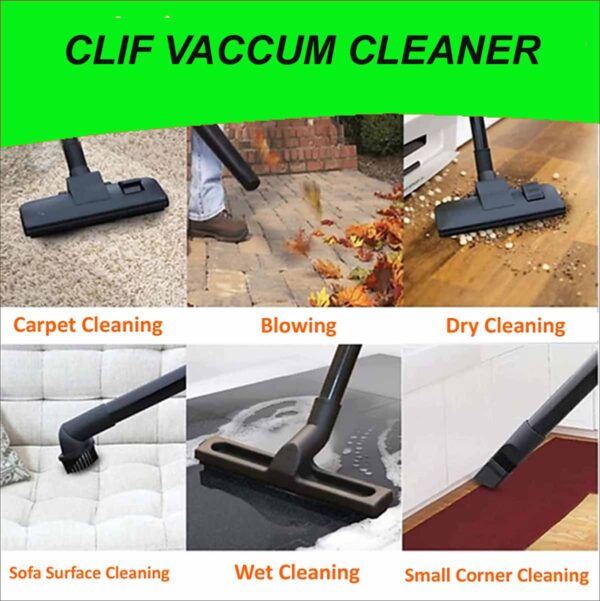 CLIF Professional-VC20-20L Stainless Steel Body Vacuum Cleaner Wet & Dry Powerful 1000W Motor - Image 6