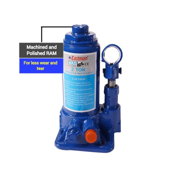 EASTMAN HYDRAULIC BOTTLE JACK : 2 TON advance quality-for car-Extra long lever(Blue) - Image 8