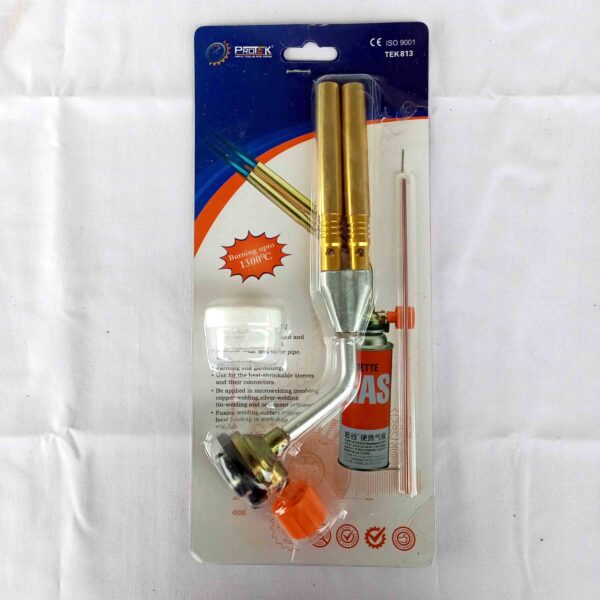 PROTEK Butane/LPG Double Nozzle Brazing Blow Torch with Manual Ignition (Torch Gun Only) - Image 5