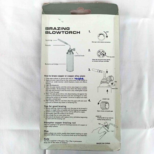 GENERIC Butane/LPG Single Nozzle Brazing Blow Torch with Manual Ignition (Torch Gun Only) - Image 5