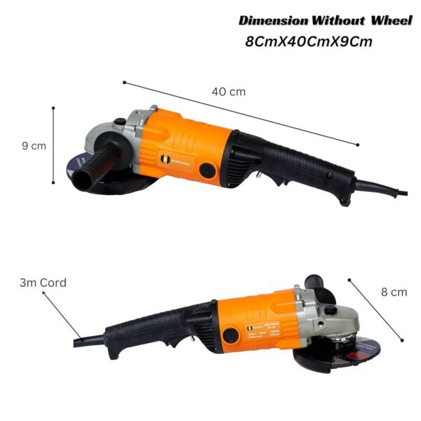 HUSPANDA ANGLE GRINDER  Professional -125MM-5" - Image 5
