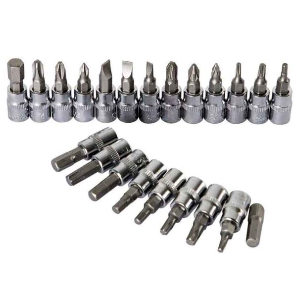 46 pcs set (11) HORSUCDA 46 Pcs 1/4” Drive Socket Ratchet Wrench Set with Storage Case - Image 8
