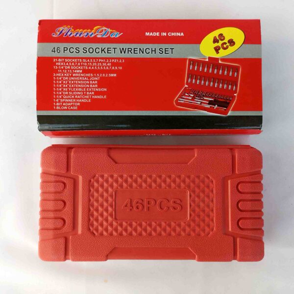 IMG_20221203_142052_464 Shun Da 46 Pcs 1/4” Drive Socket Ratchet Wrench Set with Storage Case - Image 4