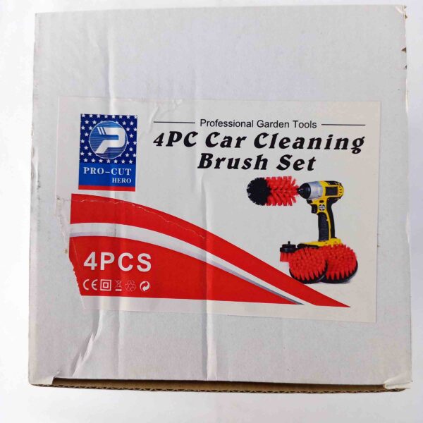 PRO CUT 4 Pcs CAR Cleaning Drill Brush Attachment Set - Image 9