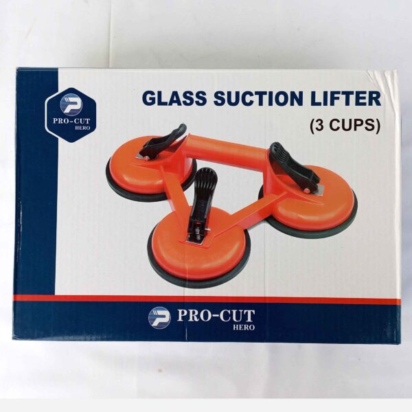 PRO CUT-Heavy Duty Professional Aluminium Triple Head Vacuum Suction Cup Lifter/Gripper for Tiles/Glass/Metal - Image 7