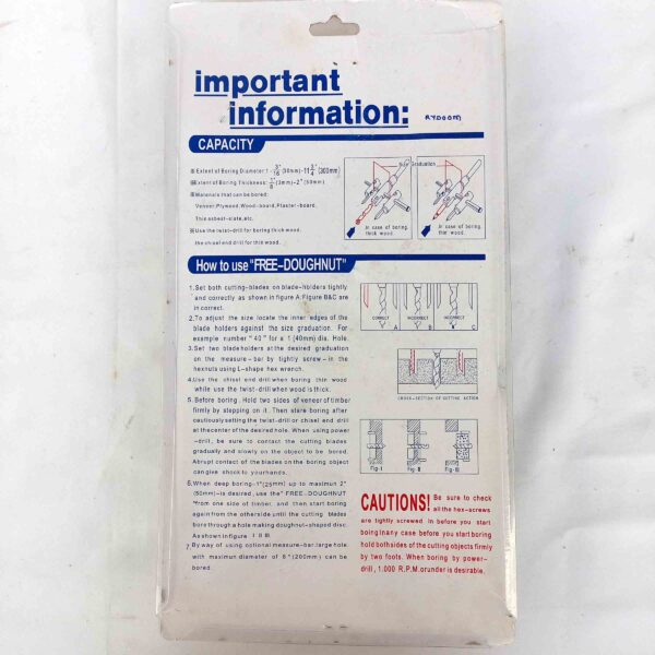 TWIN STAR Adjustable Wood Circle Hole Cutter Saw Drill Bit Kit 30-300 mm - Image 10