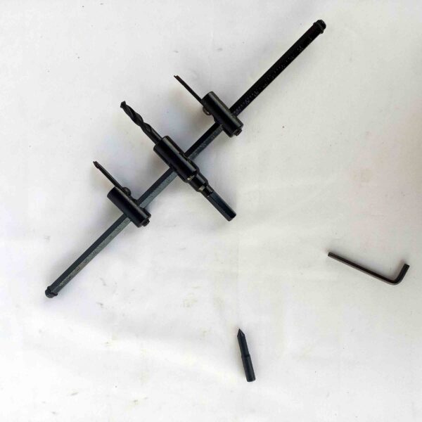 TWIN STAR Adjustable Wood Circle Hole Cutter Saw Drill Bit Kit 30-300 mm - Image 3