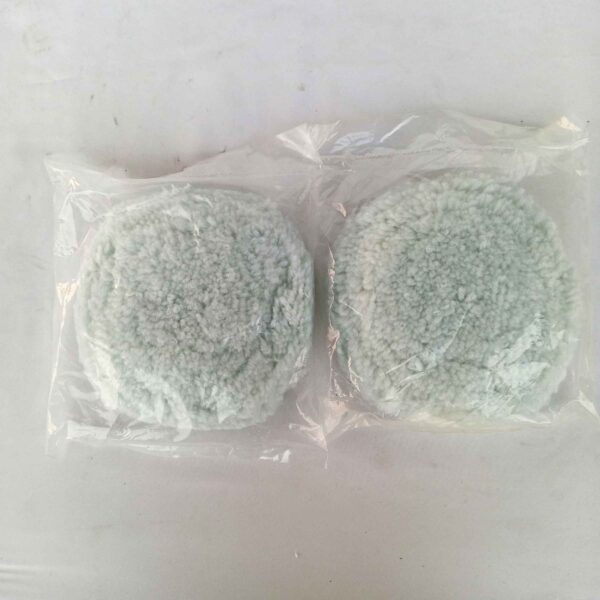 OT Wool Polishing Clean Buffing Pad Bonnet for Furniture/Car etc. White-5"-2Pcs - Image 5