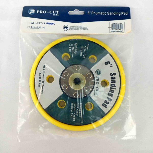 PRO CUT 6" Inch Air Sanding Disc Pad/Pneumatic Sander Pad - Image 5