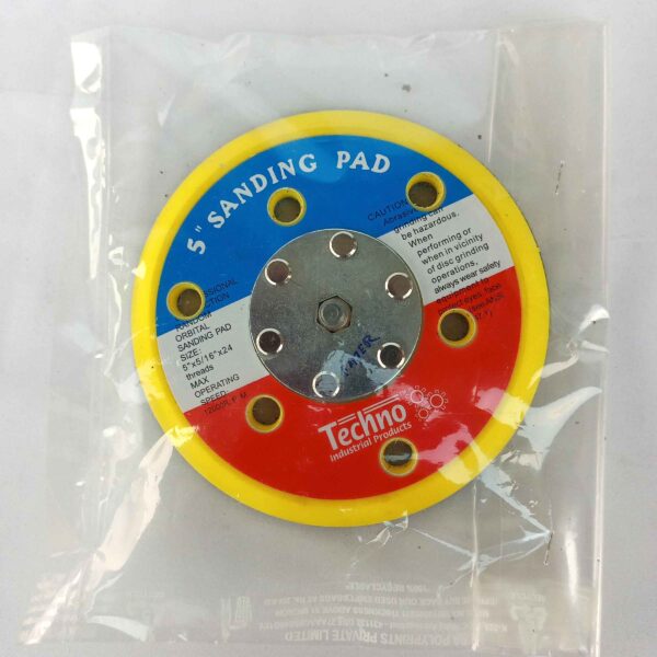 TECHNO 5" Inch Air Sanding Disc Pad/Pneumatic Sander Pad - Image 7