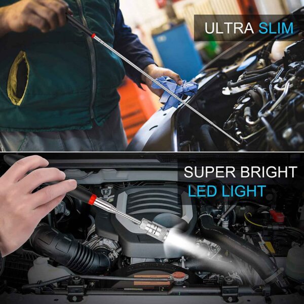 OT Telescoping Magnetic Pickup Tool, Quick Release with Led Light Extendable - Image 7