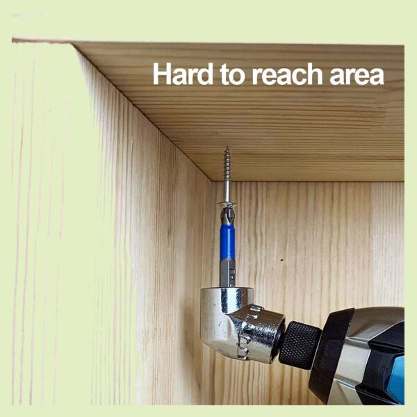 OT 105 Degree Right Angle Drill Drive Chrome Finish Adaptor - Image 9