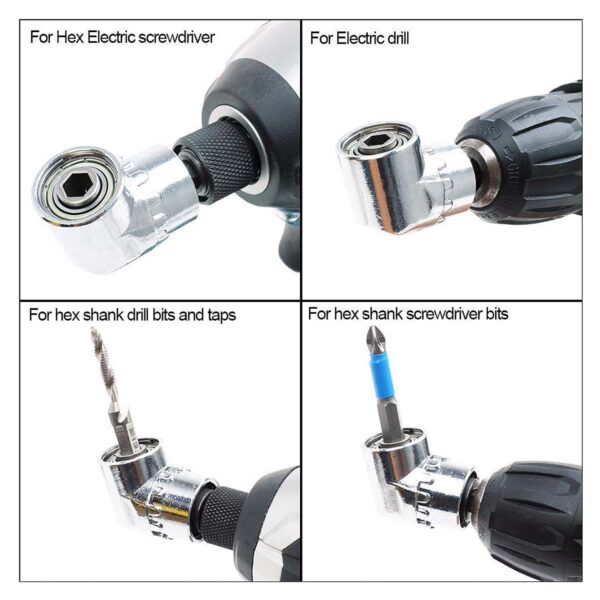 OT 105 Degree Right Angle Drill Drive Chrome Finish Adaptor - Image 7