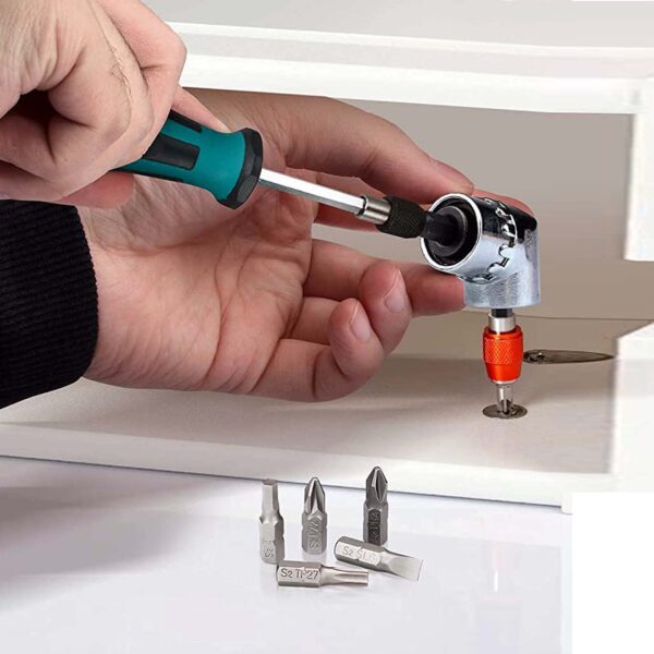 OT 105 Degree Right Angle Drill Drive Chrome Finish Adaptor - Image 8