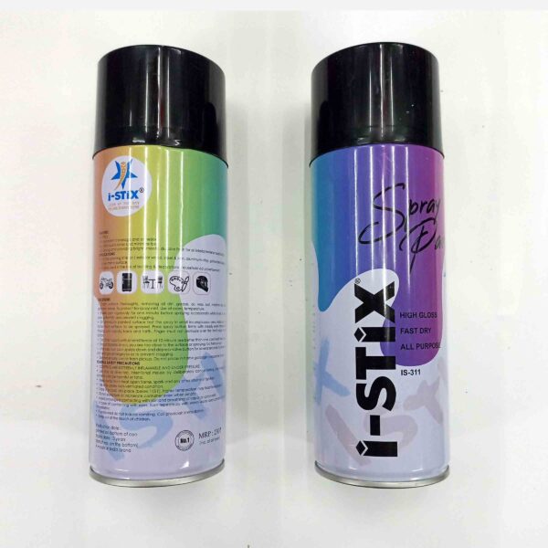 I STIX Multipurpose Color Spray Paint Can for Cars and Bikes (Matt Black, 400ml) 2 Pcs set - Image 3