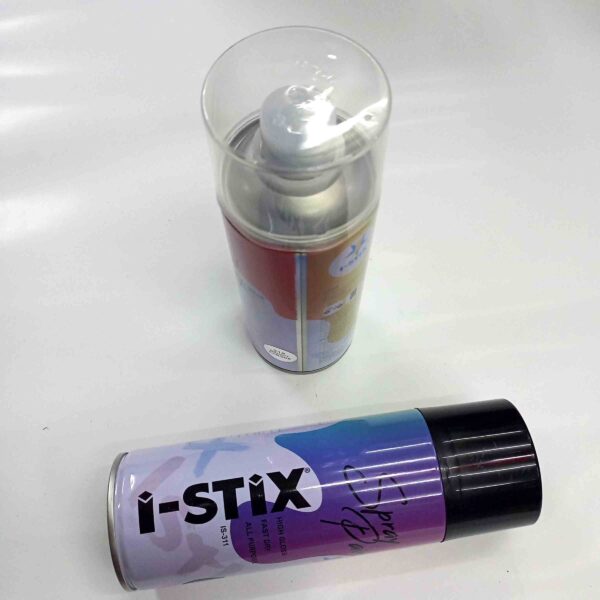 I STIX Multipurpose Color Spray Paint Can for Cars and Bikes (CHROME BRIGHT / BLACK , 400ml) 2 Pcs set - Image 3