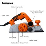 HUSPANDA Electric Wood Planer Machine 82mm-Heavy Base - Image 12