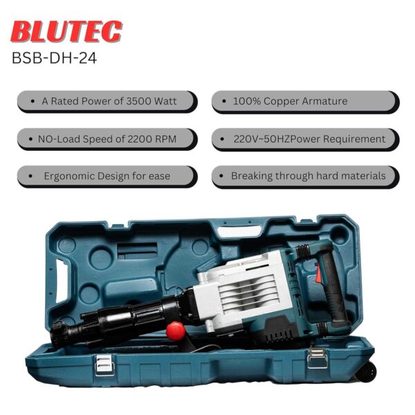 BLUTEC Demolition Hammer 24 Kg BSB-DH-24 - Image 6
