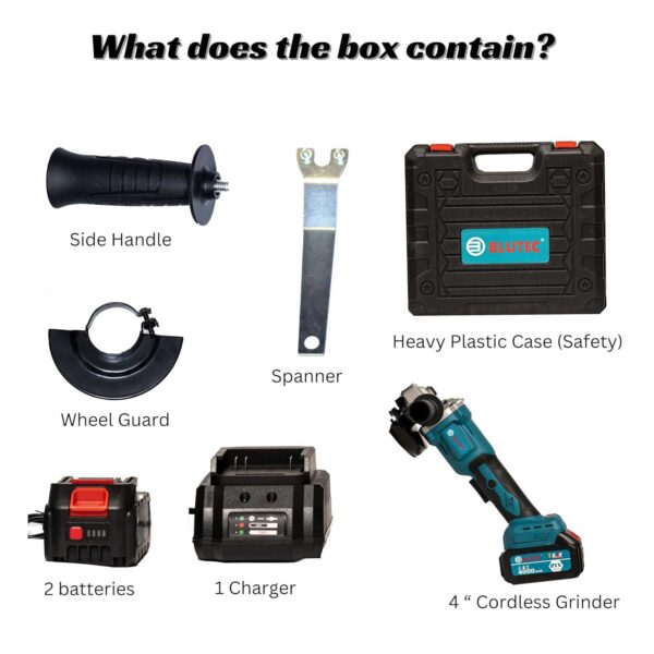 BLUTEC-21V Brushless Cordless Angle Grinder 100/115mm - Image 4