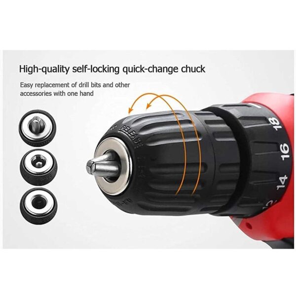 KCC 12V Cordless Drill 10mm Reverse/Forward - Image 4