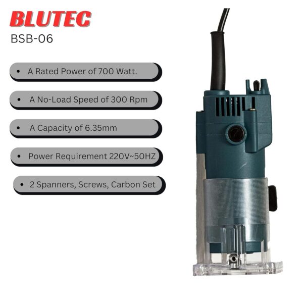 Blutec Electric Wood Trimmer 6.35mm BSB-06 - Image 6