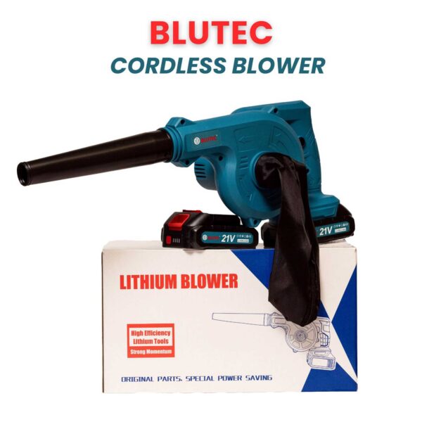 blutec cordless air blower machine for dust cleaner, 21v 2.0a 2 batteries BLUTEC Cordless Air Blower machine for Dust Cleaner, 21V 2.0A 2 batteries - Image 9