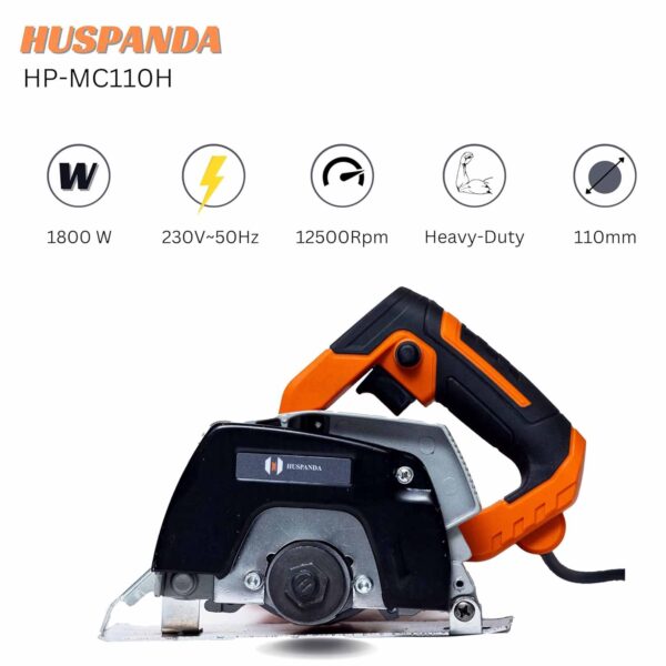 HUSPANDA 4-inch Heavy-Duty Marble Cutter Machine HP-MC110H - Image 4