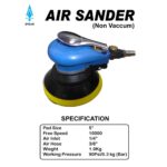 SPEAR Powerful 125mm Pneumatic Random Orbital Sander - Image 2