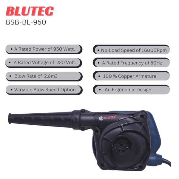 Blutec 950W Air Blower Machine-16000 RPM - Image 10