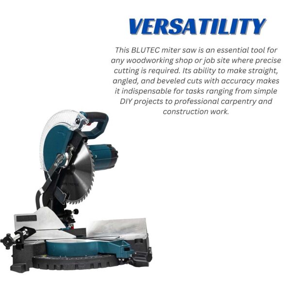 BLUTEC Miter Saw 12 inch, 305mm BSB-MS-305, 9000 W, 4500 Rpm - Image 6