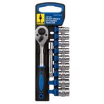 SPEAR 1/2 Inch CR-V Ratchet Wrench Set – 12 Pcs Socket Kit - Image 2