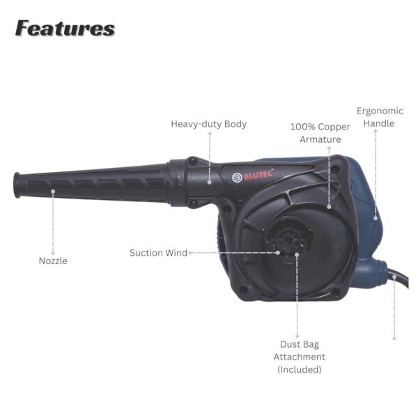 Blutec 950W Air Blower Machine-16000 RPM - Image 6