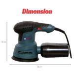Blutec random orbital sander 125mm, BSB-ES03, 770W - Image 2