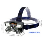 OPERA TOOLS 5 LED Headlamp USB Rechargeable Head Light (1 Pc) - Image 9