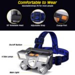 OPERA TOOLS 5 LED Headlamp USB Rechargeable Head Light (1 Pc) - Image 5