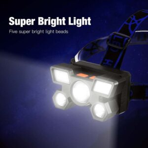 OPERA TOOLS 5 LED Headlamp USB Rechargeable Head Light (1 Pc)