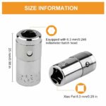 OT 1/4" Square Drive To 1/4" Hex Socket Bits 4 pcs - Image 4