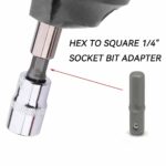 OPERA TOOLS Socket Adapter Converter 1/4" Hex Shank To 1/4" Square Drive 25mm - Image 7