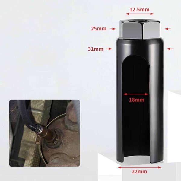 OPERA TOOLS Oxygen Sensor Socket With Side Wire Cutout ½” Sq Dr - 7/8”/ 22mm - Image 3