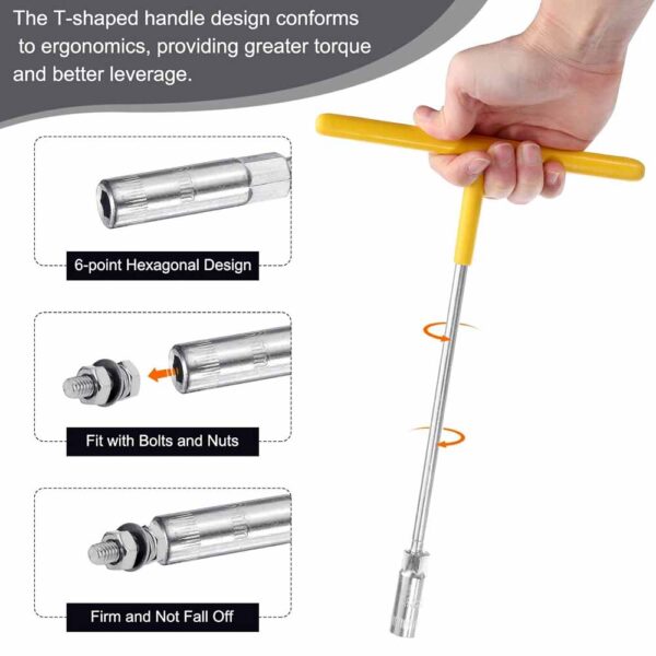 OPERA TOOLS T Handle Pana Spanner Wrench 7-14mm Hex Socket - Image 7