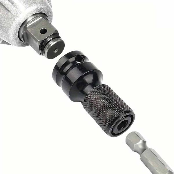OPERA TOOLS Quick Release Impact Bit Holder, 1/2-Inch Square Drive to 1/4-Inch Hex Socket Adapter - Image 5