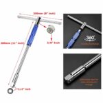 OT 360° Rotation T Type Socket Wrench 1/2 (12.5mm) Detachable T-bar Spanner - Image 4