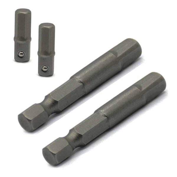 OPERA TOOLS 1/4 hex to 1/4 socket adapter, Hex to Square 1/4"" Socket Bit Adapter - Image 2