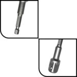 OPERA TOOLS CRV Steel Heavy Duty 1/2" Hex Shank Wrench Socket To Power Drill Adapter Bit 5 Pcs - Image 3