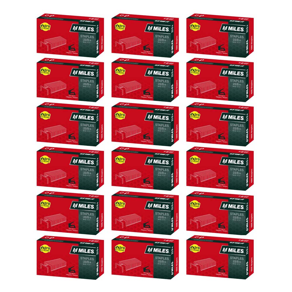 miles 23/8 h steel wire heavy duty staple pins silver color 5000 pins (copy) Miles 23/8-H Steel Wire Heavy Duty Staple Pins Silver Color 18000 Pins - Image 1