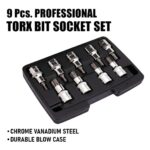 Eastman 9 Pcs Torx Bit Socket Set Kit With Blow Case - Image 6