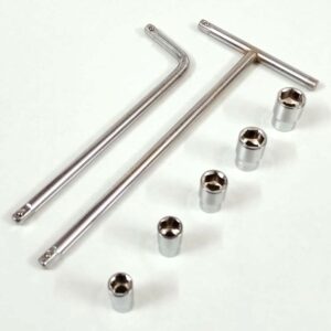 OT 1/4" Square T - Handle and 1/4" L- Handle Combination Set with 7,8,10,12,14 Sockets