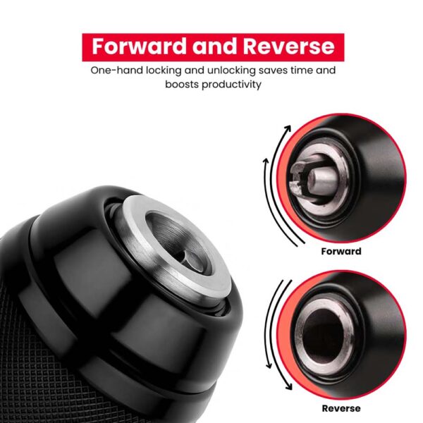 OT Heavy-Duty 10MM Metal Keyless Drill Chuck - Image 4